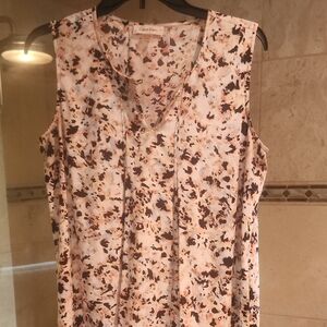 Calvin Klein Women's Abstract Sleeveless Blouse